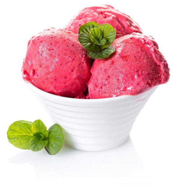 sorbet aux fraises bio sans sucre ajouté